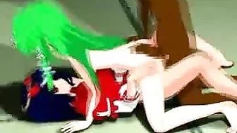 Anime Shemale Threesome Gangbang - Hardcore Hentai GangBang Fuck