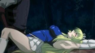 Anime Blowjob and Cum Scene with Bondage and Gangbang by Perverts