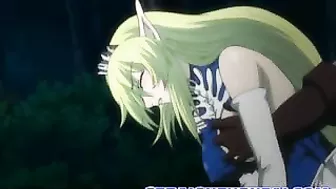 Anime Blowjob and Cum Scene with Bondage and Gangbang by Perverts