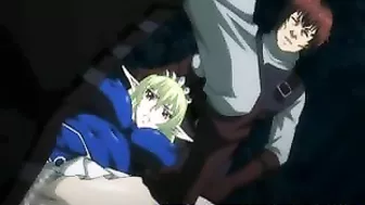 Anime Blowjob and Cum Scene with Bondage and Gangbang by Perverts