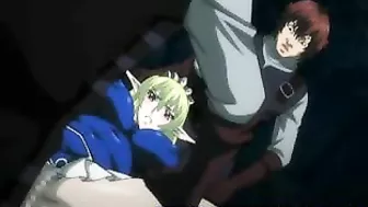 Anime Blowjob and Cum Scene with Bondage and Gangbang by Perverts