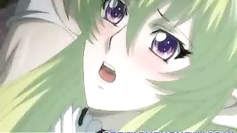 Anime Blowjob and Cum Scene with Bondage and Gangbang by Perverts