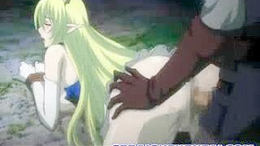 Anime Blowjob and Cum Scene with Bondage and Gangbang by Perverts