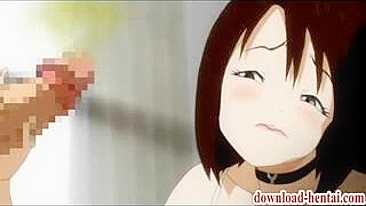 Hentai Cutie Gives Blowjob to Long Hard D