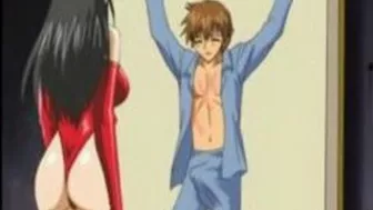 Hentai Guy Gets Fucked Hard After Being Tied Up and Whipped