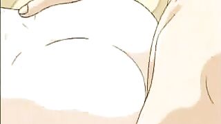 Busty hentai babe gets assfucked for the first time in steamy anime sex scene