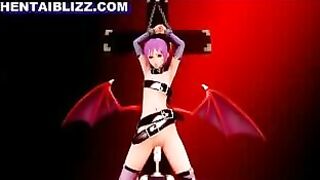 Batgirl's Bondage Fetish: Chained and Dildoed in 3D Anime