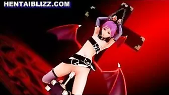 Batgirl's Bondage Fetish: Chained and Dildoed in 3D Anime