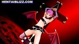 Batgirl's Bondage Fetish: Chained and Dildoed in 3D Anime