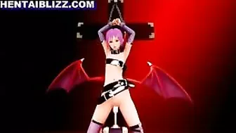 Batgirl's Bondage Fetish: Chained and Dildoed in 3D Anime