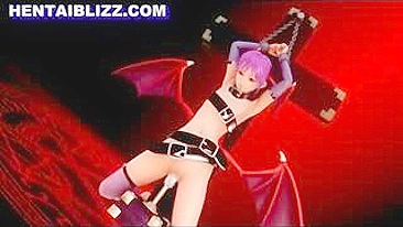 Batgirl's Bondage Fetish: Chained and Dildoed in 3D Anime