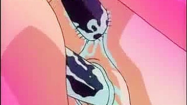 Roped and Fucked by Dildo Chicks - Tied Hentai Sex