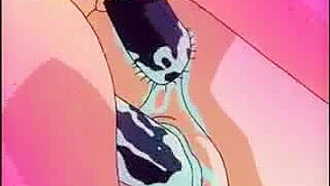 Roped and Fucked by Dildo Chicks - Tied Hentai Sex