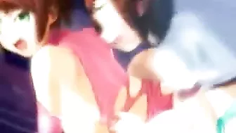 3D animated hentai with bigtits hot drilled by cute shemale anime