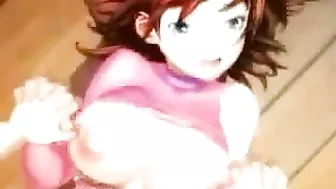 3D animated hentai with bigtits hot drilled by cute shemale anime