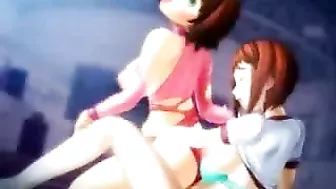 3D animated hentai with bigtits hot drilled by cute shemale anime