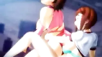 3D animated hentai with bigtits hot drilled by cute shemale anime