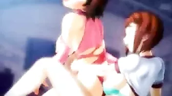 3D animated hentai with bigtits hot drilled by cute shemale anime