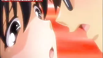 Bondage hentai muzzle gets fingered, bondage, hentide, muzzle, anime, roped, tied