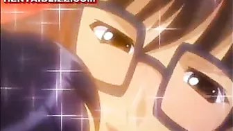 Bondage hentai muzzle gets fingered, bondage, hentide, muzzle, anime, roped, tied