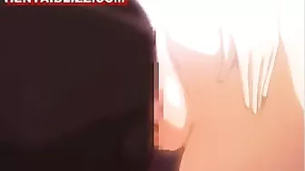 Bondage hentai muzzle gets fingered, bondage, hentide, muzzle, anime, roped, tied