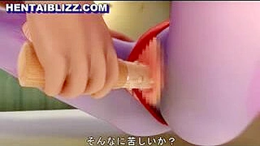 Batgirl's Dirty 3D Hentai Fingered and Dildoed
