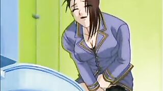 Busty Anime Milf Masturbates - Cartoon Hentai Porn Video