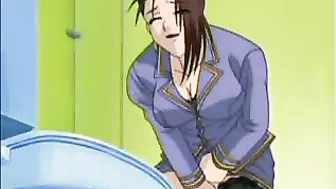 Busty Anime Milf Masturbates - Cartoon Hentai Porn Video