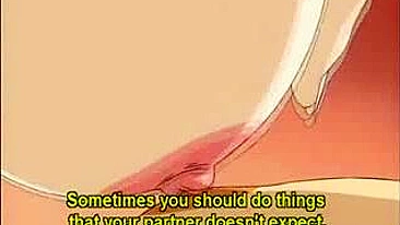 Busty hentai maid gets facial after hot sucking cock