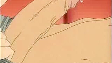 Busty hentai maid gets facial after hot sucking cock