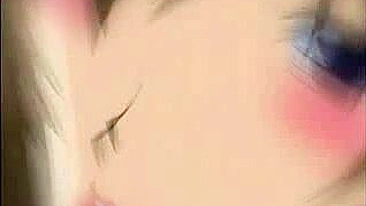 Busty hentai maid gets facial after hot sucking cock