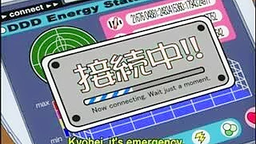 Busty hentai maid gets facial after hot sucking cock