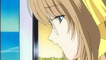 Busty hentai maid gets facial after hot sucking cock