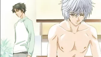 Boy Licks Firm Cock While Tied Up in Anime Porn Video