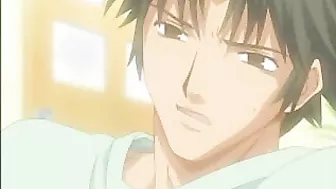 Boy Licks Firm Cock While Tied Up in Anime Porn Video