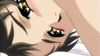 Sensual Anime Babe Gets Double-Teamed by Two Huge Cocks