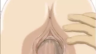 Sensual Anime Babe Gets Double-Teamed by Two Huge Cocks