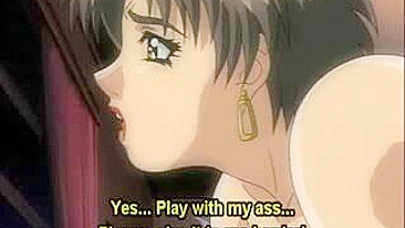 Sensual Anime Babe Gets Double-Teamed by Two Huge Cocks