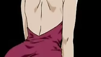 Tied Up Anime Babe Tormented, Cartoon Poen