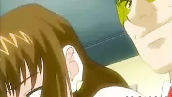 Tied Up Anime Babe Tormented, Cartoon Poen