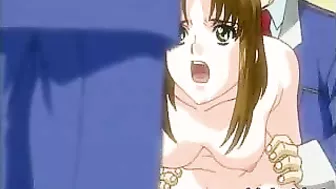 Tied Up Anime Babe Tormented, Cartoon Poen