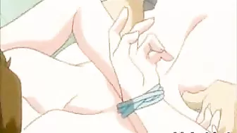 Tied Up Anime Babe Tormented, Cartoon Poen