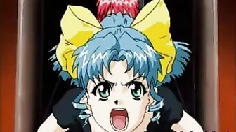 Tied Up Anime Babe Tormented, Cartoon Poen