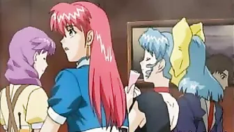 Tied Up Anime Babe Tormented, Cartoon Poen