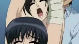 Two Lesbians Share Real and Toy Cock in Anime Scene Two Lesbians Share Real and Toy Cock in Anime Scene