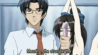 Two Lesbians Share Real and Toy Cock in Anime Scene