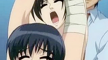 Two Lesbians Share Real and Toy Cock in Anime Scene