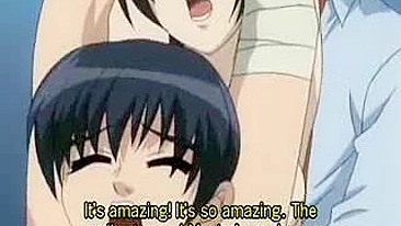 Two Lesbians Share Real and Toy Cock in Anime Scene