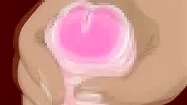 Cute TS Boygirl Gets Handjob - Shemale Licks Cock in Hentai Video