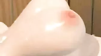 3D Busty Tied and Cum by Shemale